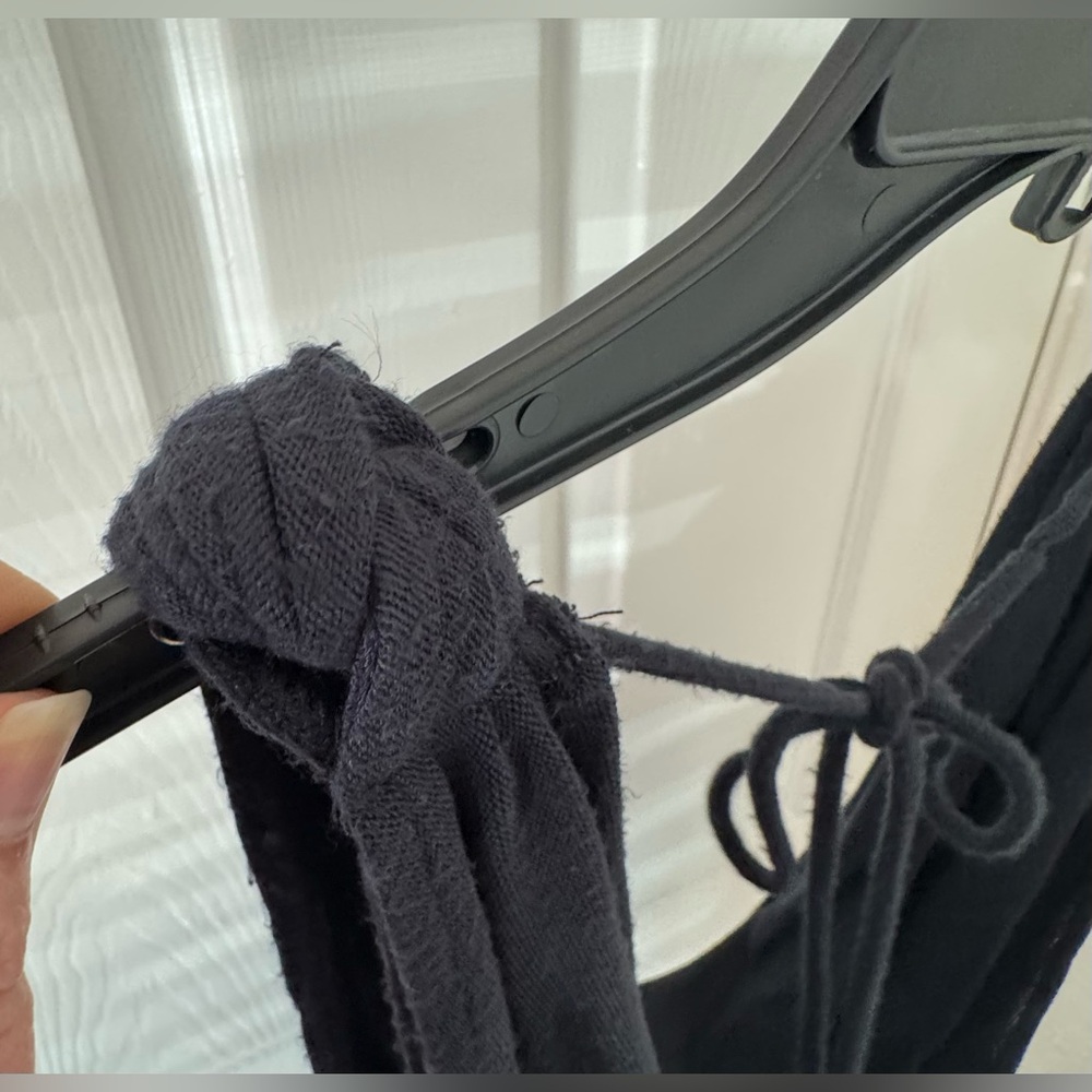 Free People Black Drape Neck Tank Top - Picture 6 of 6
